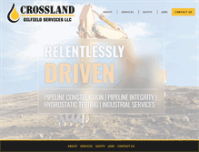 Tablet Screenshot of crosslandoilfieldservices.com